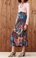 Moda Operandi Paco Rabanne Metallic Jacquard-knit Midi Skirt Size: 36