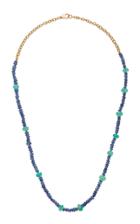 Objet-a La Plage 18k Gold, Sapphire And Emerald Necklace