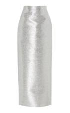 Moda Operandi Brandon Maxwell Metallic Tweed Pencil Skirt Size: 2