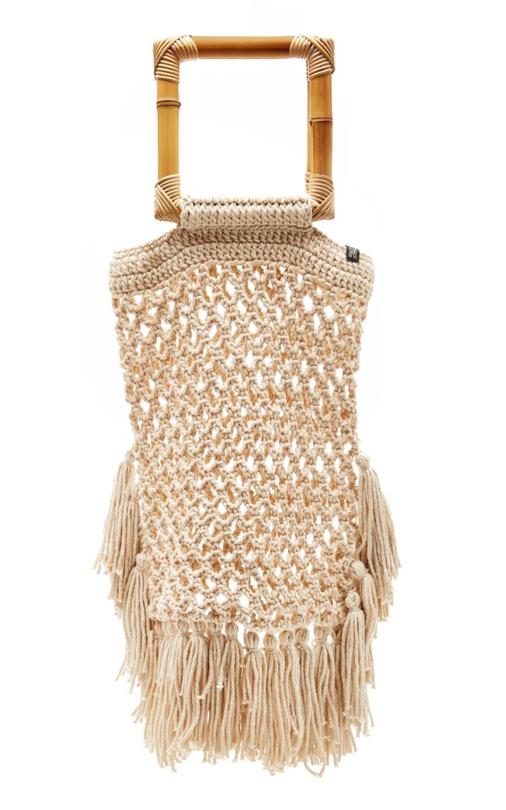 Nannacay Narciso Macrame Top Handle Bag