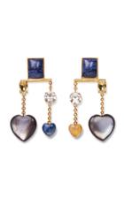 Lizzie Fortunato Lucky Gold-plated Brass And Multi-stone Drop Earrings