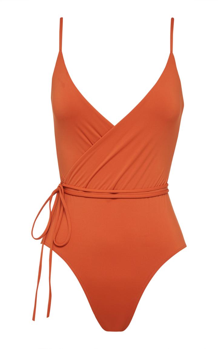 Bondi Born Amelie Wrap One-piece Maillot