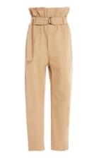 Bassike Belted Cotton-canvas Straight-leg Pants