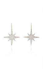 Sydney Evan Pave Starburst French Wire Earrings