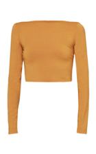 Agolde Sylvi Cropped Stretch-jersey Top