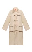 Marianna Senchina Patchwork Tie-front Trench Coat