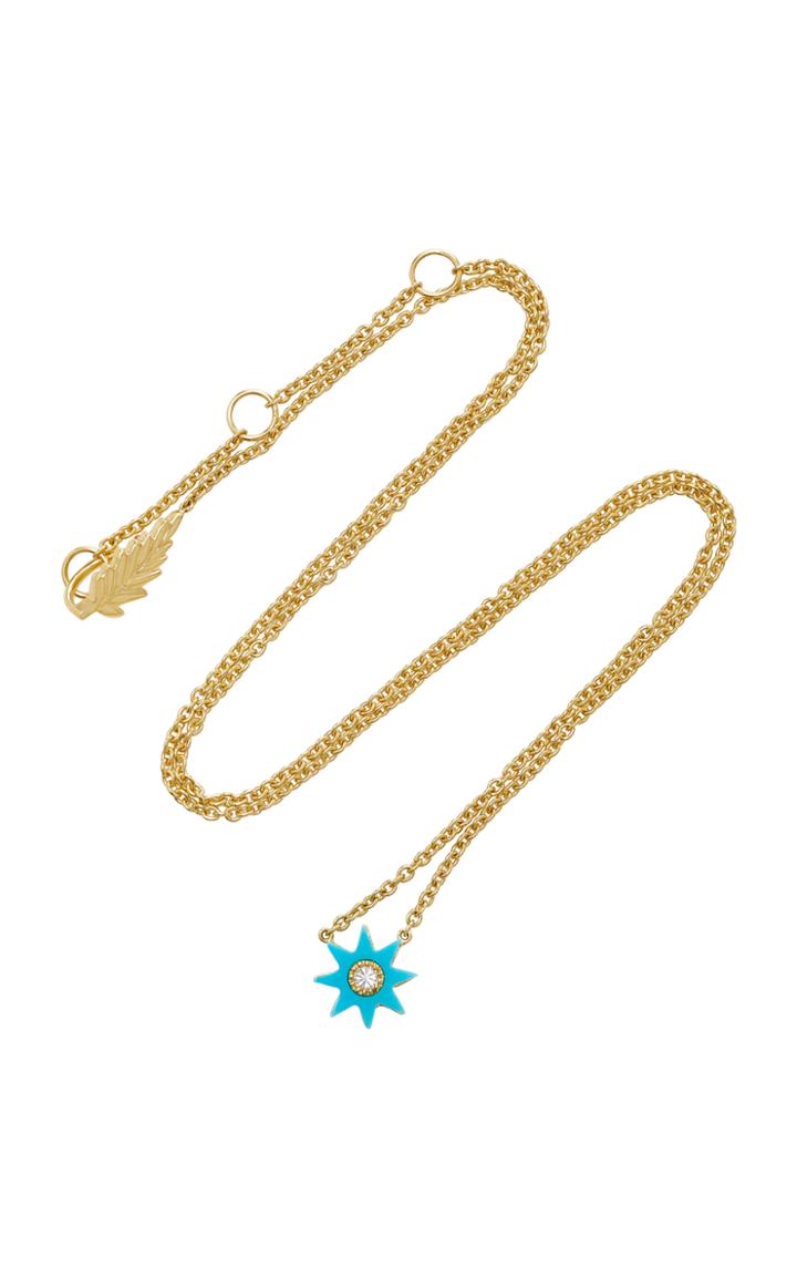 Colette Jewelry Mini Turquoise Starburst Pendant Necklace