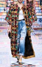 Moda Operandi Dolce & Gabbana Distressed High-rise Straight-leg Jean