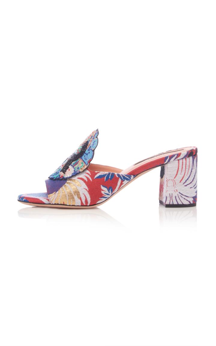 Rochas Embroidered Mule