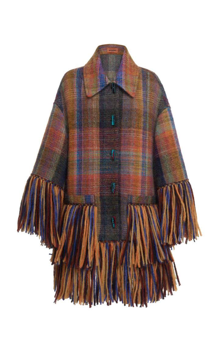 Missoni Bohemian Check Cardigan Top