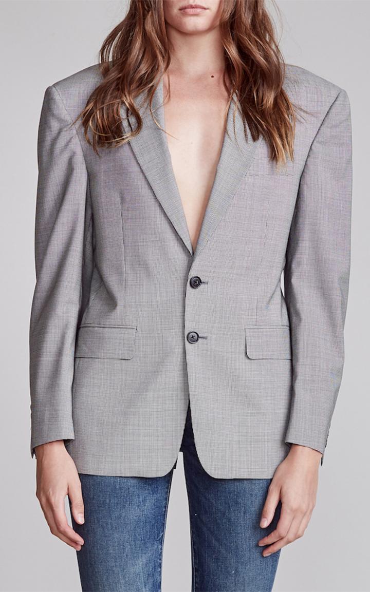 Moda Operandi R13 Strong Shoulder Wool Blazer
