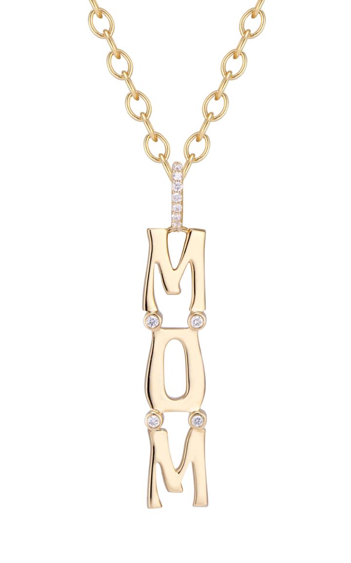 Moda Operandi Marlo Laz 14k Yellow Gold Mom Vertical Drop Nameplate Necklace