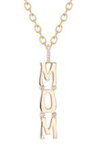 Moda Operandi Marlo Laz 14k Yellow Gold Mom Vertical Drop Nameplate Necklace