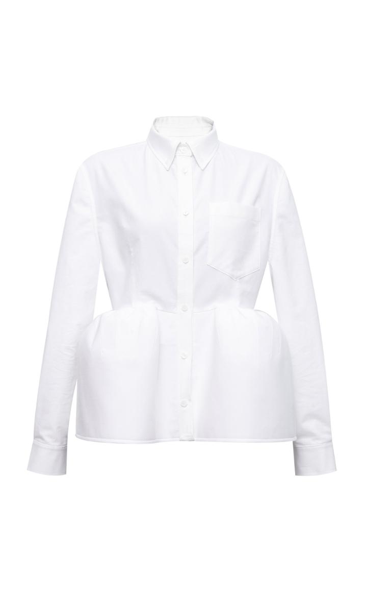 Moda Operandi Pushbutton Overblown Cotton Shirts Size: S