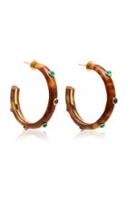 Eduarda Brunelli Amethyst Savannah Coconut Hoops