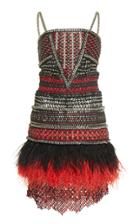 Balmain Braided Chain Short Dress