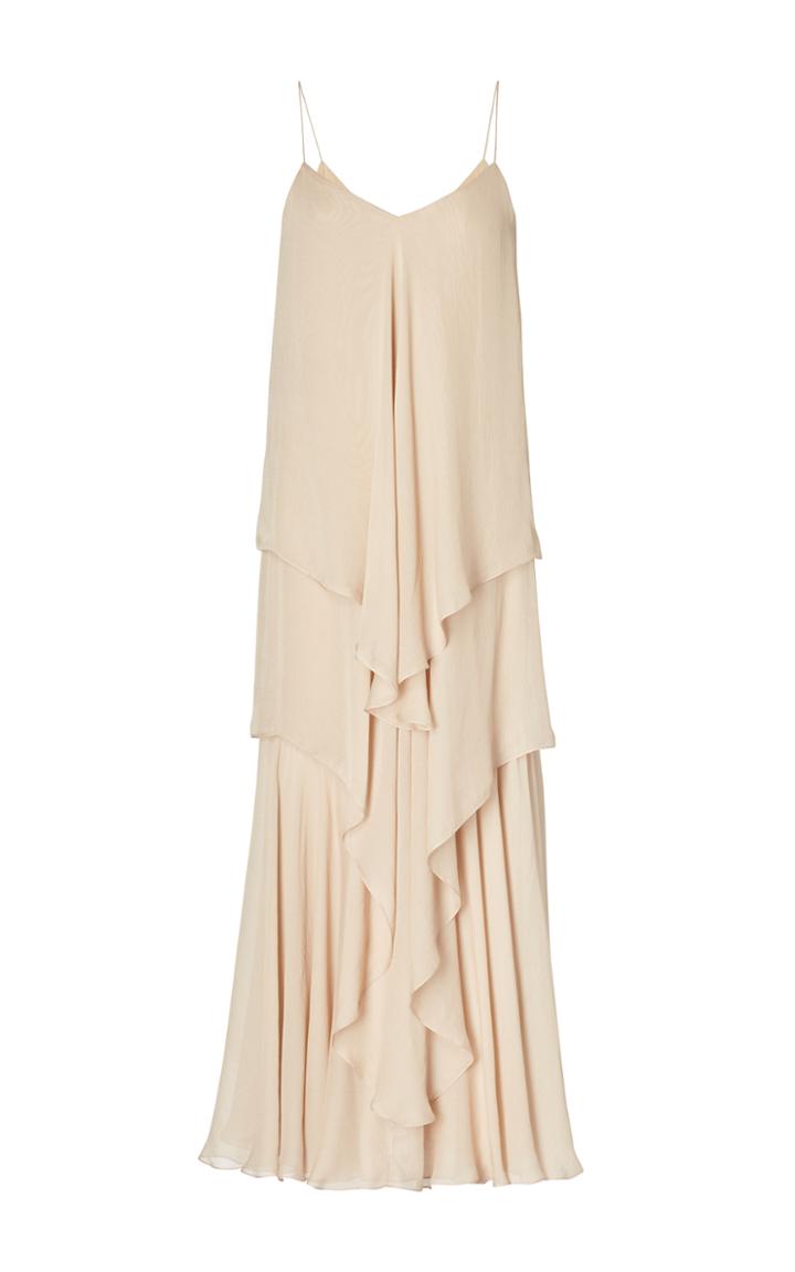 Ralph Lauren Bernadine Tiered Silk Gown