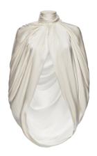 Magda Butrym Medford Scarf-detailed Draped Silk-satin Cape