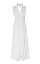 Tome Double Layered Pliss Pleat Dress