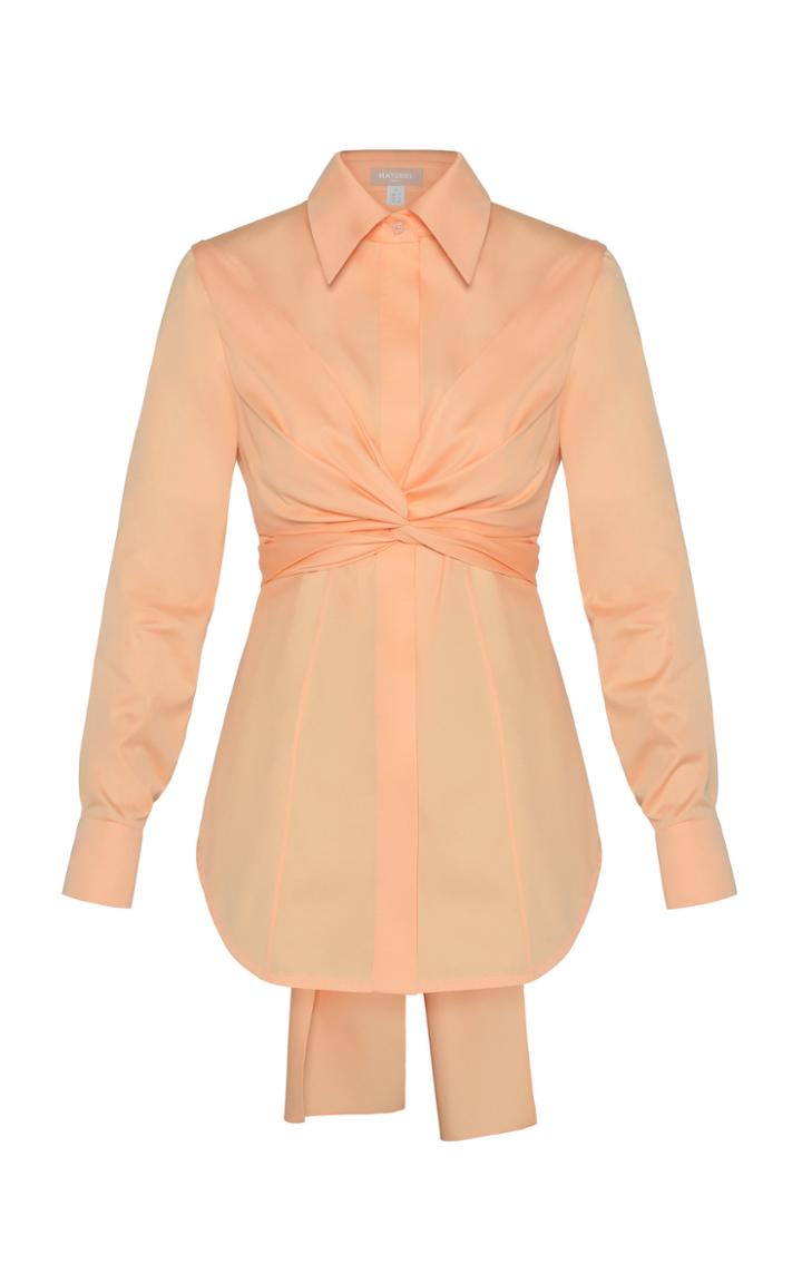 Moda Operandi Matriel Tie-detailed Cotton Shirt