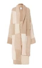 Rosetta Getty Patchwork-effect Handknit Cardigan