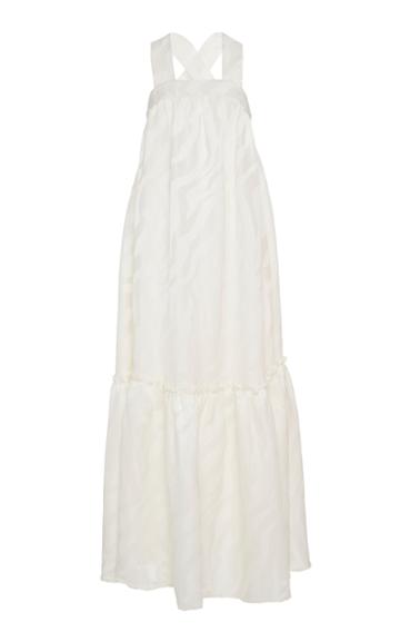 Amber Sakai Zebra Cross Back Dress