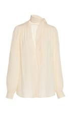 Philosophy Di Lorenzo Serafini Tie-neck Crepe De Chine Blouse