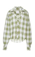 Johanna Ortiz French Inhale Plaid Cotton-poplin Shirt