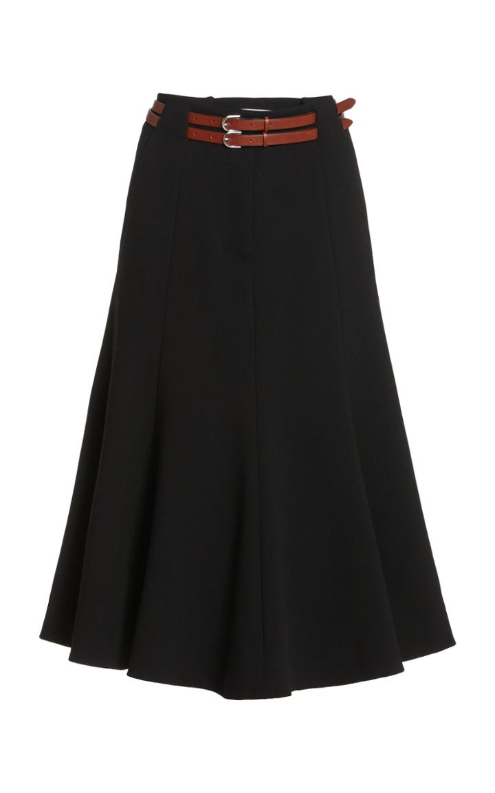 Moda Operandi Gabriela Hearst Max Woven Wool Skirt