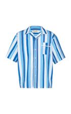 Marni Camp-collar Striped Cotton-poplin Shirt
