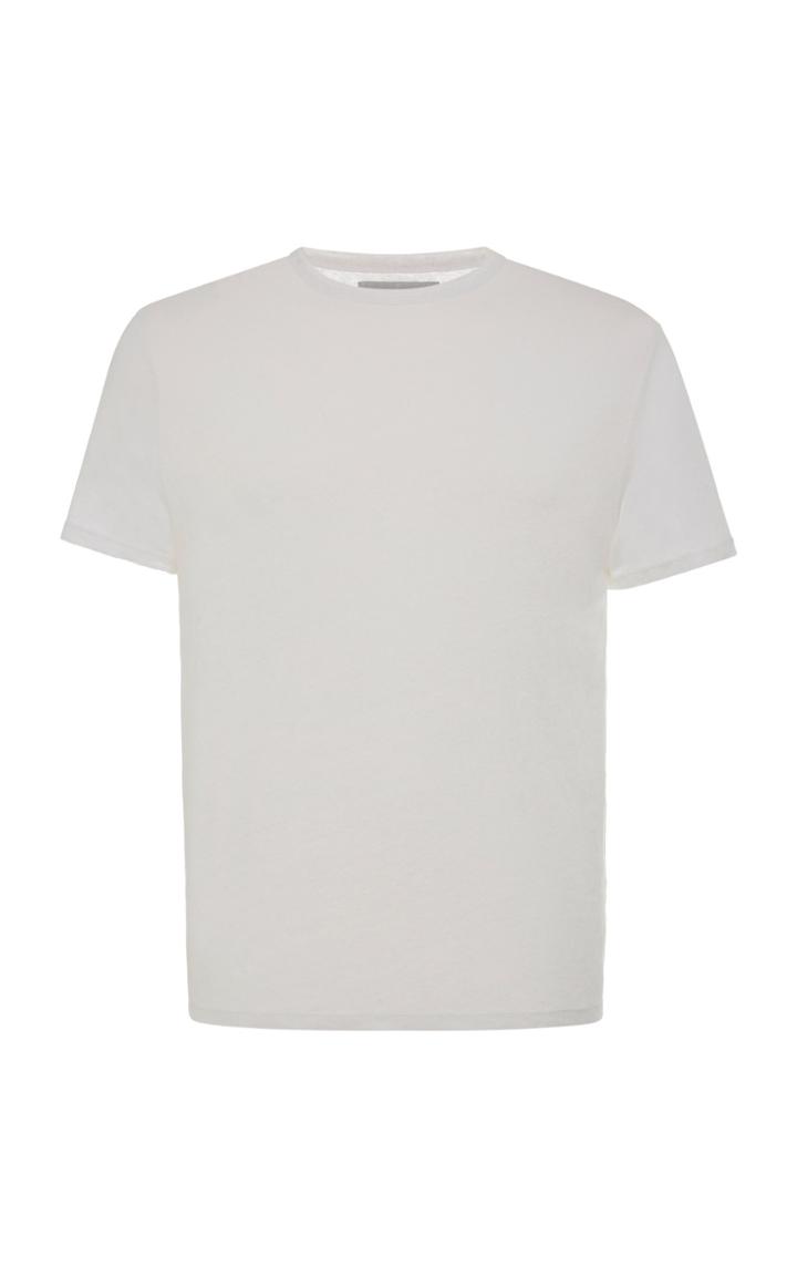 Officine Gnrale Short Sleeve Linen Tee-shirt