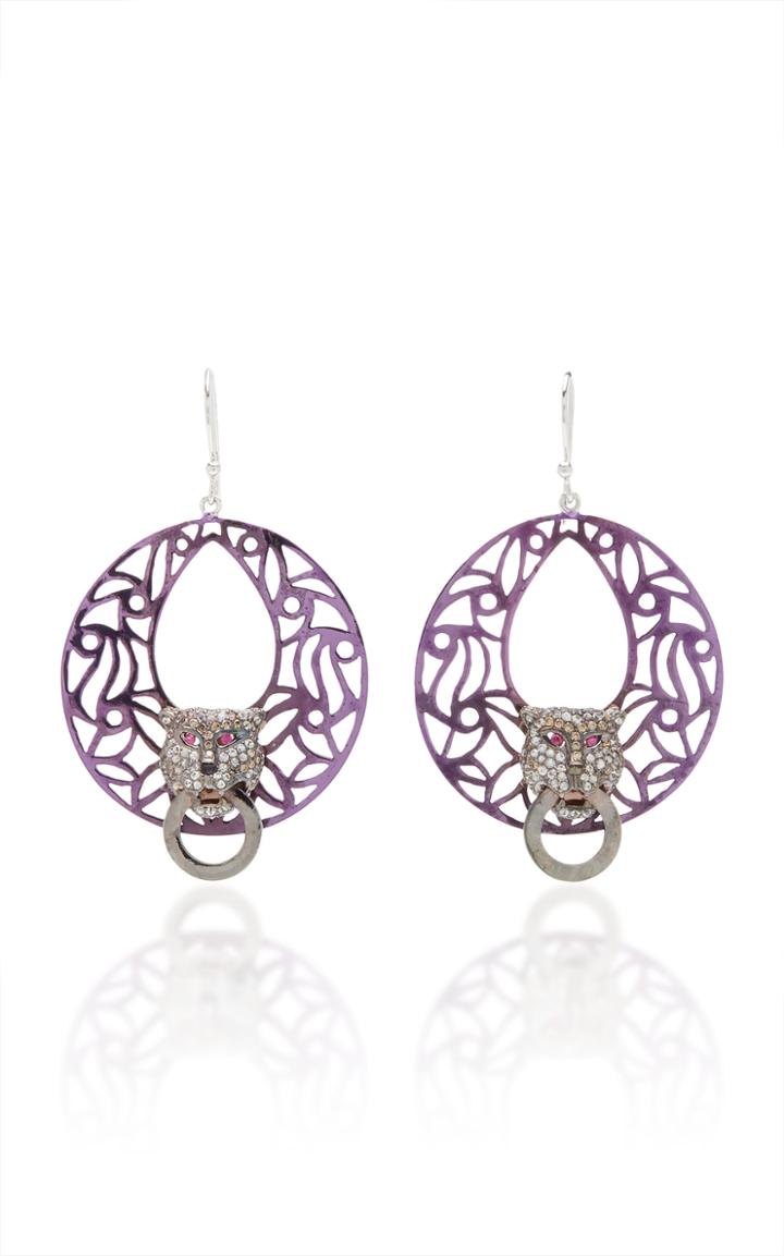 Wendy Yue One-of-a-kind Black Pearl Earrings