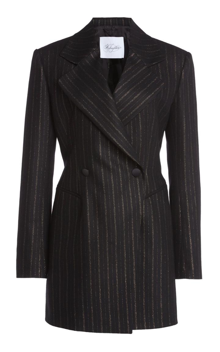Moda Operandi Redemption Pinstriped Wool-blend Double-breasted Blazer