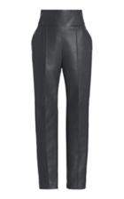Moda Operandi Alexandre Vauthier High-rise Leather Tapered Pants