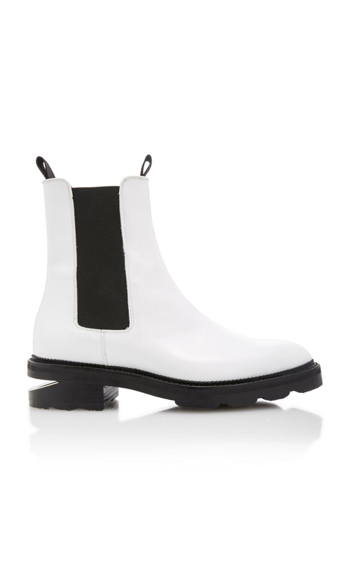 Alexander Wang Andy Cutout Leather Chelsea Boots