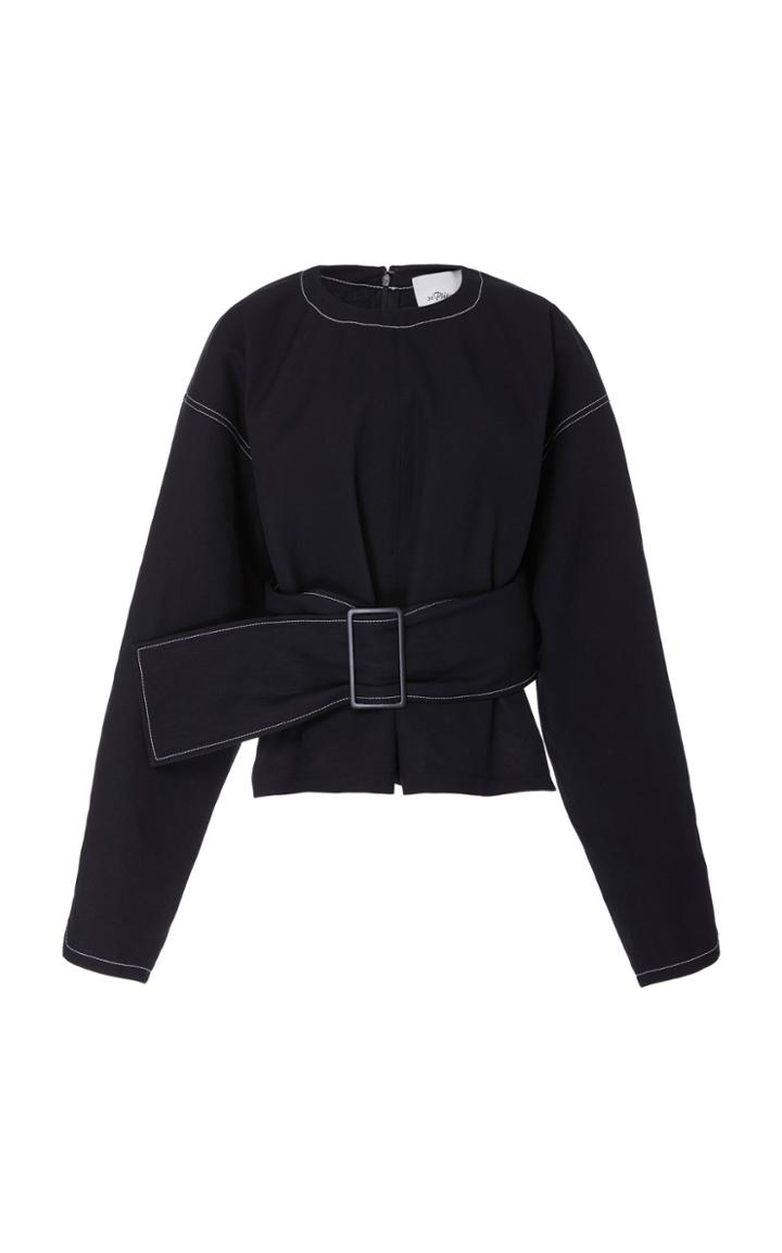 3.1 Phillip Lim Oversized Belted Denim Top