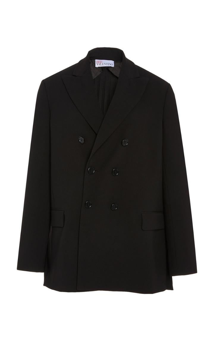 Moda Operandi Red Valentino Pleated Double-breasted Blazer