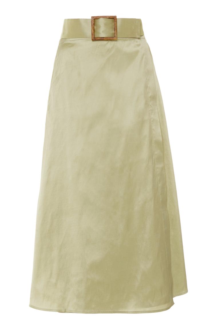 Moda Operandi White Story Abbi Silk Skirt