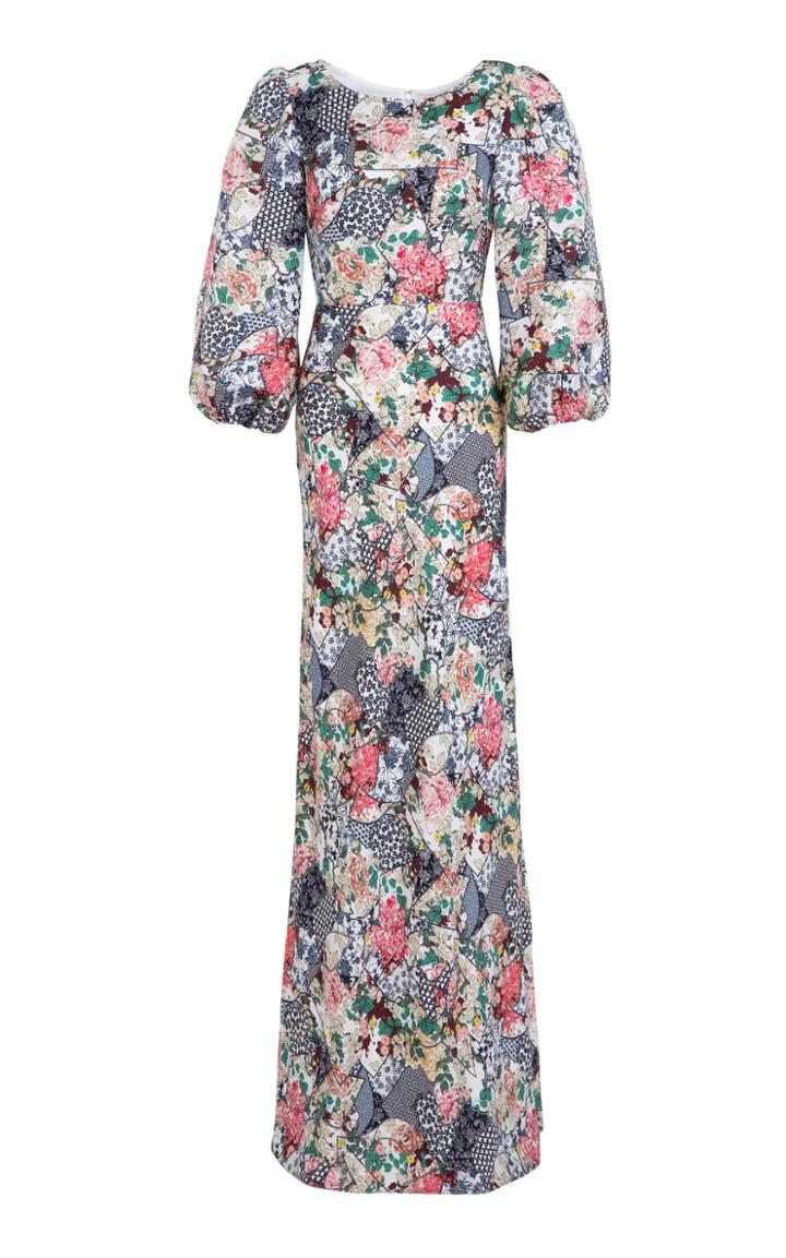 Moda Operandi Saloni Lily-b Silk Satin Dress