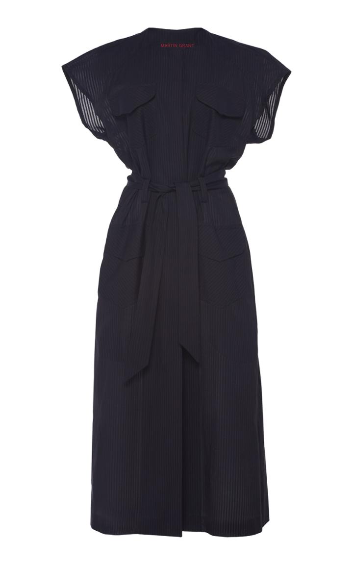 Moda Operandi Martin Grant Safari Short Sleeve Dress Size: 36