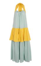 Moda Operandi Anna Mason Norma Linen Two Tone Dress Size: 8