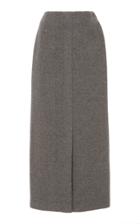 Moda Operandi Agnona Wool-cashmere Herringbone Midi Skirt