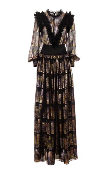 Genny Printed Ruffle Dress