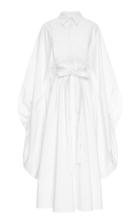 Moda Operandi Valentino Gathered A-line Cotton-blend Midi Dress Size: 36