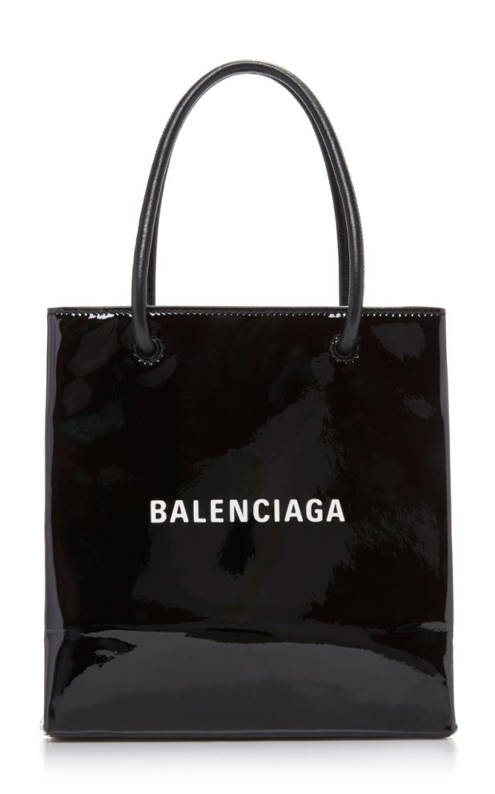 Balenciaga Patent Leather Xxs Shopper Tote