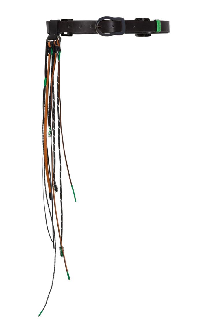 Dorothee Schumacher Woven Excitement Fringe-detailed Leather Belt