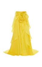 Moda Operandi Richard Quinn Floral-embellished Layered Satin Gown Size: 6
