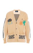 Lost Daze Desert Wings Intarsia-knit Cotton-blend Cardigan