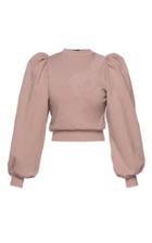 Moda Operandi Lena Hoschek Symbolism Cotton Blouson Sleeve Sweater Size: Xs
