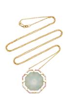 Ele Karela 9k Gold And Multi-stone Necklace
